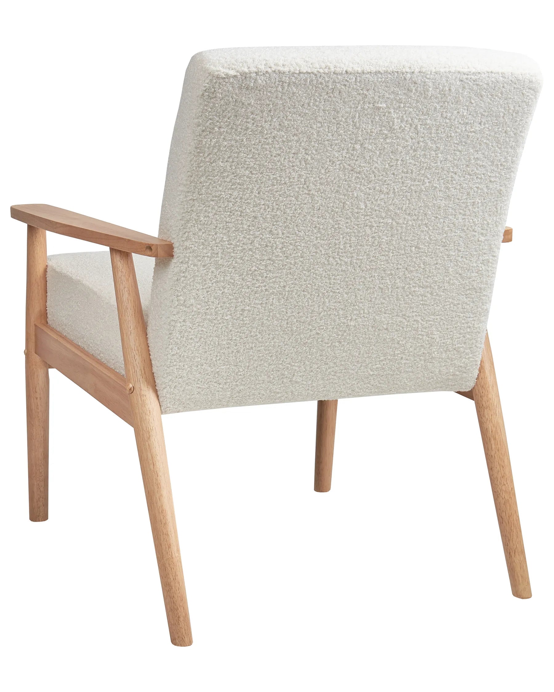Armchair ESRUM Boucle Light Brown/ White