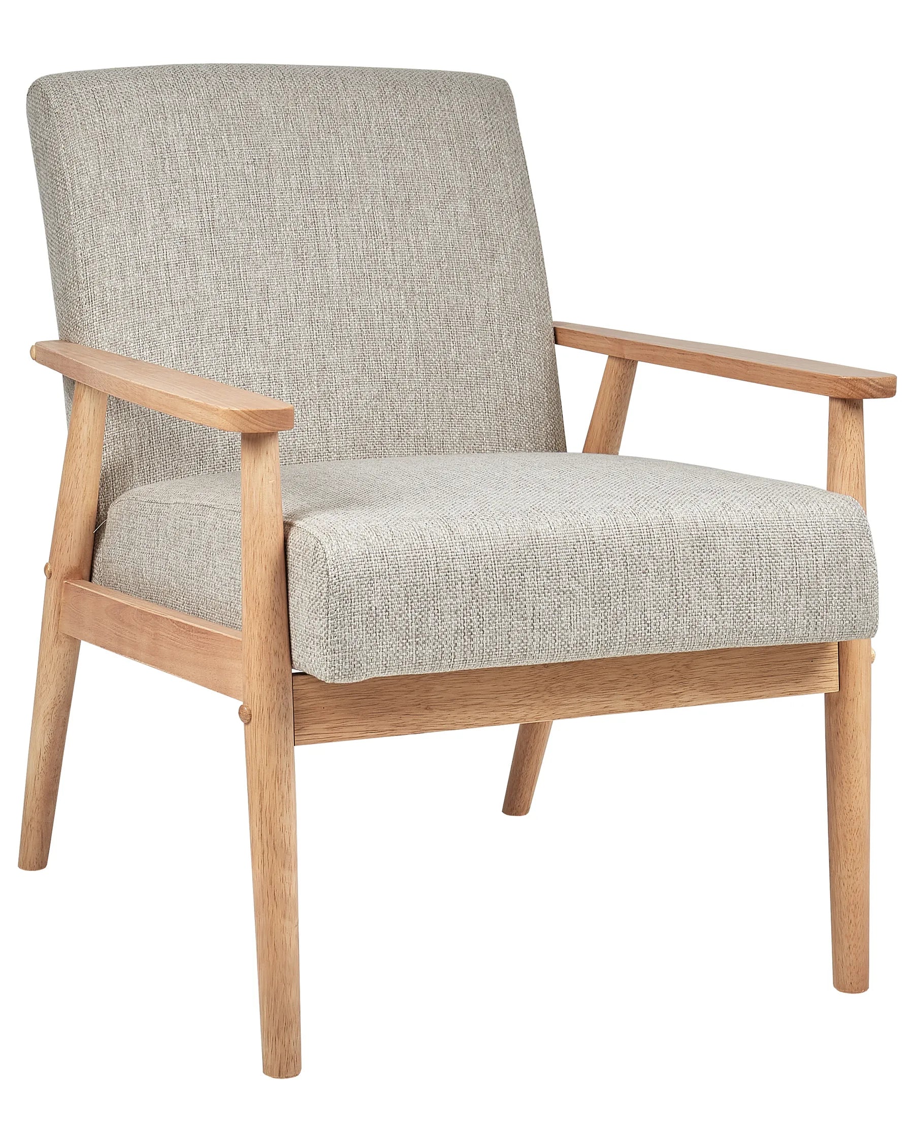 Armchair ESRUM Fabric Light Brown/ Grey