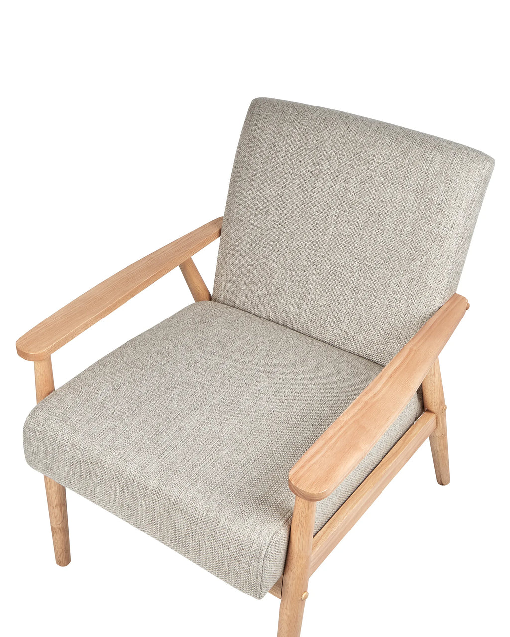 Armchair ESRUM Fabric Light Brown/ Grey