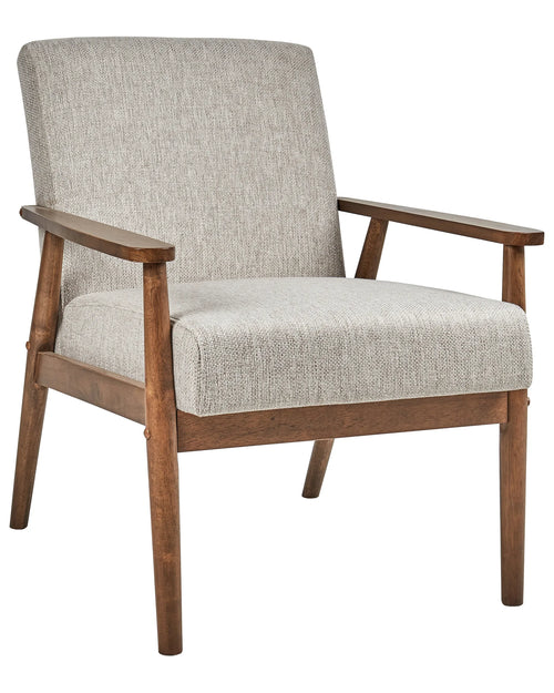 Armchair ESRUM Fabric Dark Brown/ Grey