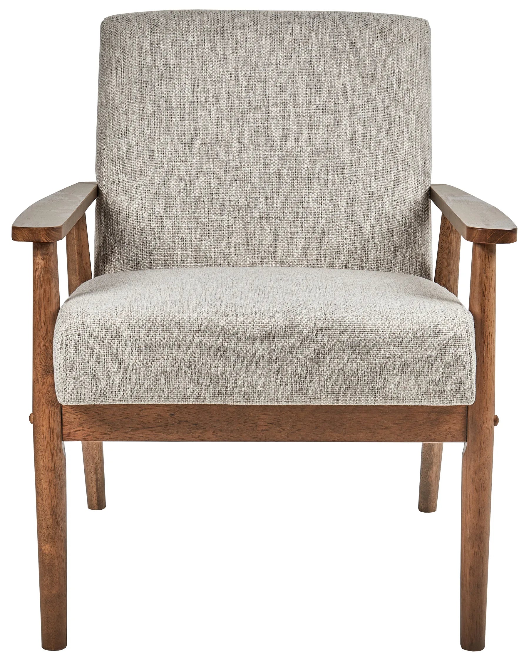 Armchair ESRUM Fabric Dark Brown/ Grey