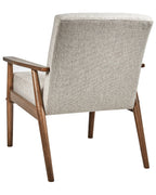 Armchair ESRUM Fabric Dark Brown/ Grey