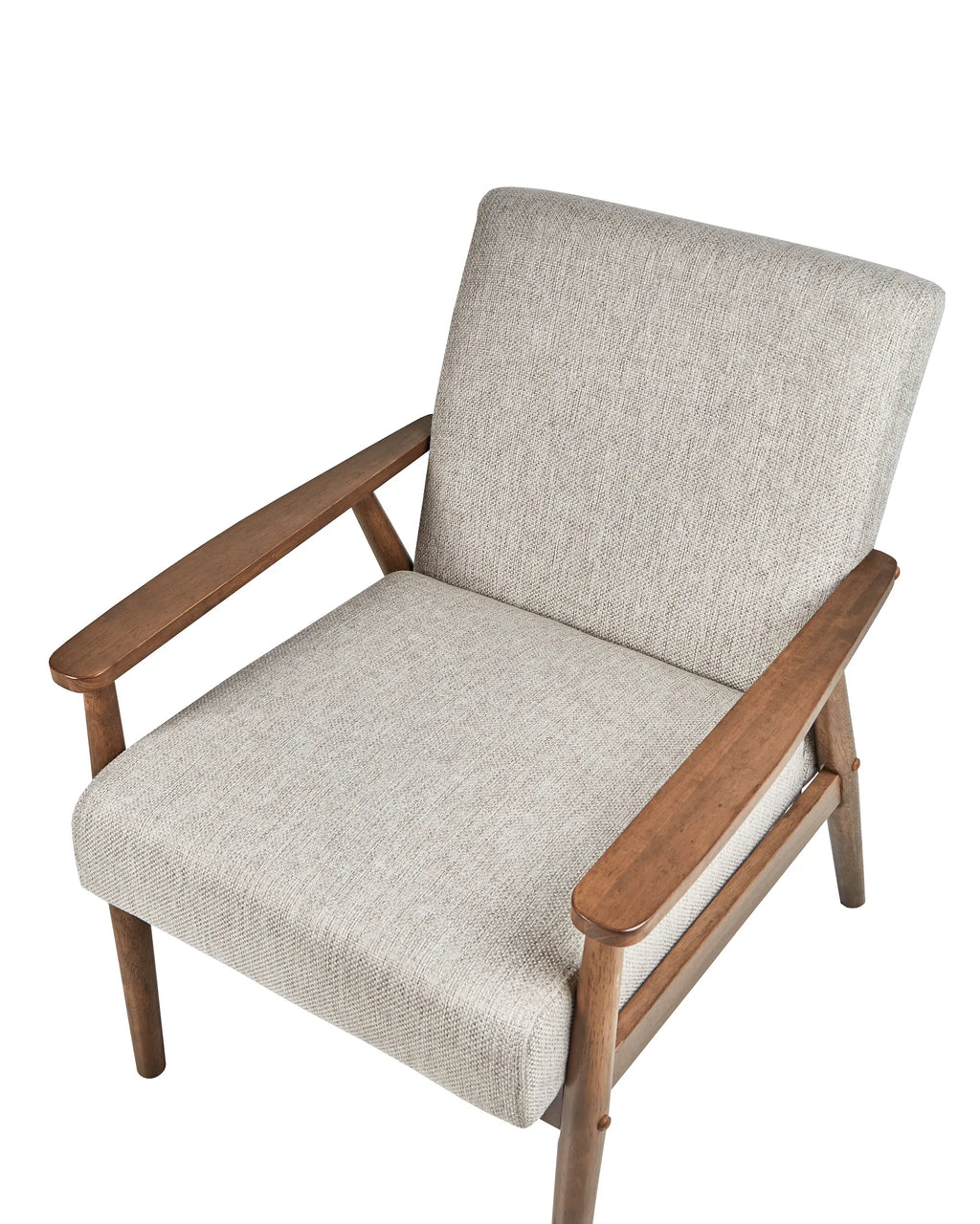 Armchair ESRUM Fabric Dark Brown/ Grey