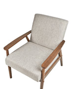 Armchair ESRUM Fabric Dark Brown/ Grey