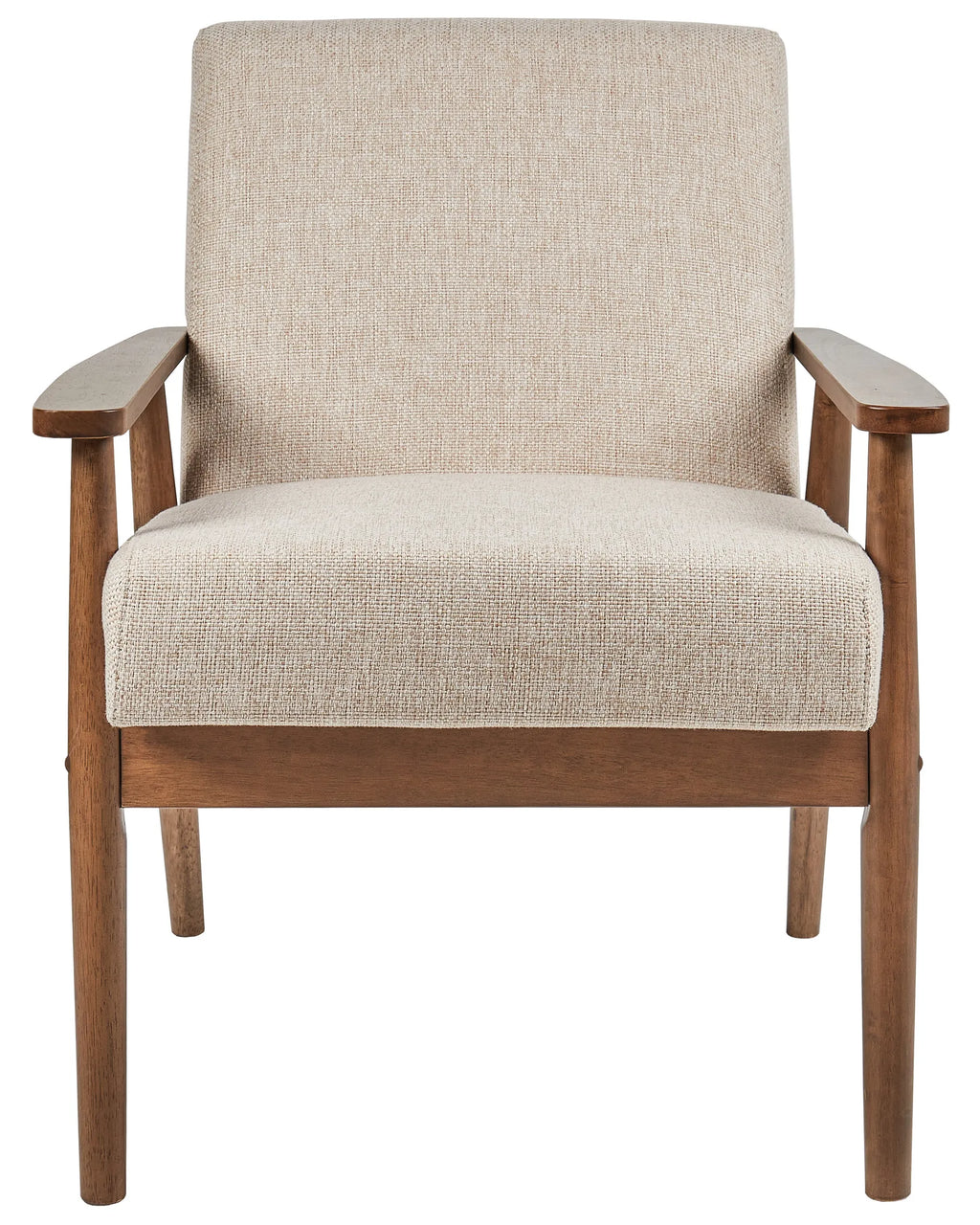Armchair ESRUM Fabric Dark Brown/ Beige