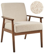 Armchair ESRUM Boucle Dark Brown/ Beige