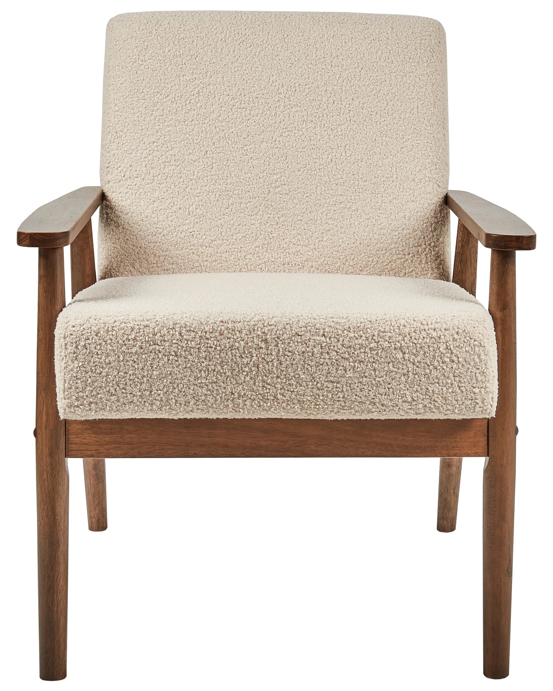 Armchair ESRUM Boucle Dark Brown/ Beige