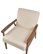 Armchair ESRUM Boucle Dark Brown/ Beige
