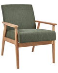 Armchair ESRUM Fabric Light Brown/ Green