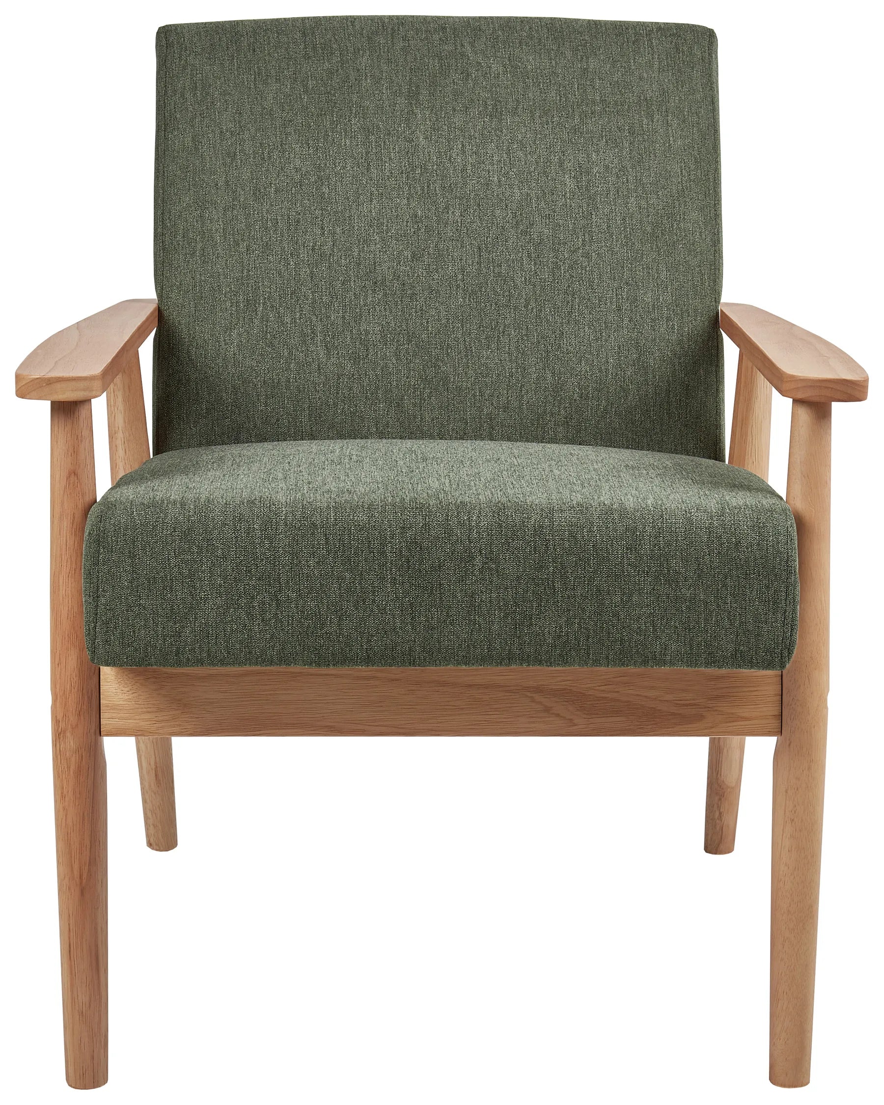 Armchair ESRUM Fabric Light Brown/ Green