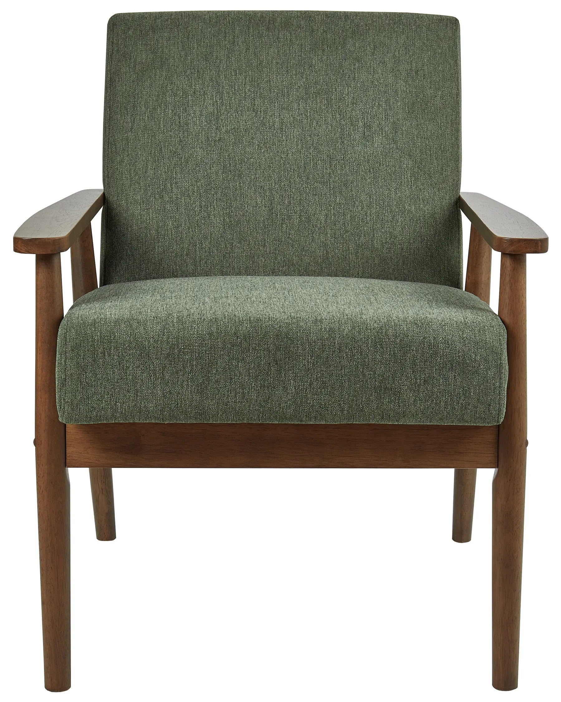 Armchair ESRUM Fabric Dark Brown/ Green