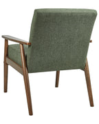 Armchair ESRUM Fabric Dark Brown/ Green