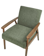 Armchair ESRUM Fabric Dark Brown/ Green