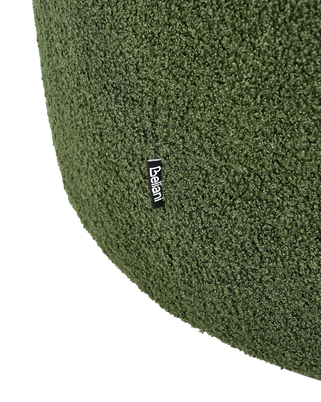 Swivel Armchair DAVIK Boucle Dark Green