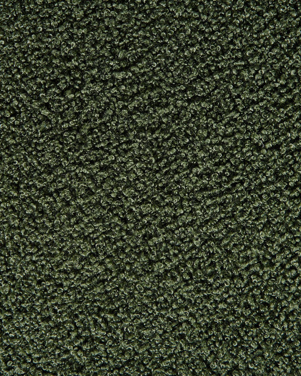 Swivel Armchair DAVIK Boucle Dark Green