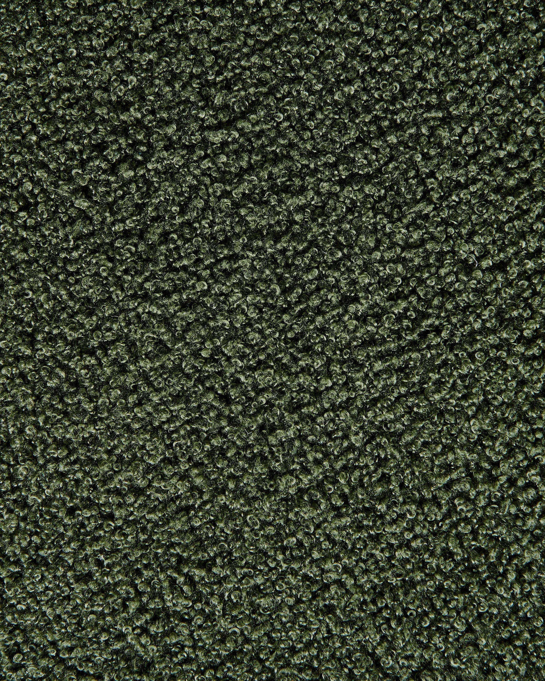 Swivel Armchair DAVIK Boucle Dark Green