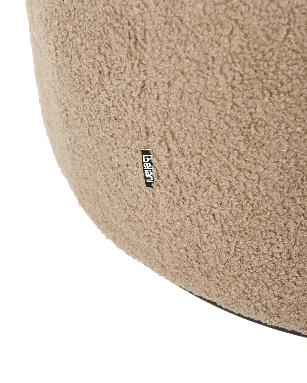 Swivel Armchair DAVIK Boucle Taupe