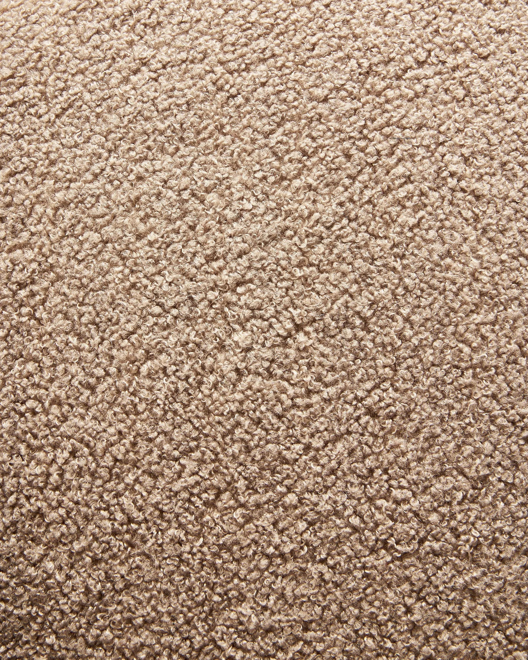 Swivel Armchair DAVIK Boucle Taupe
