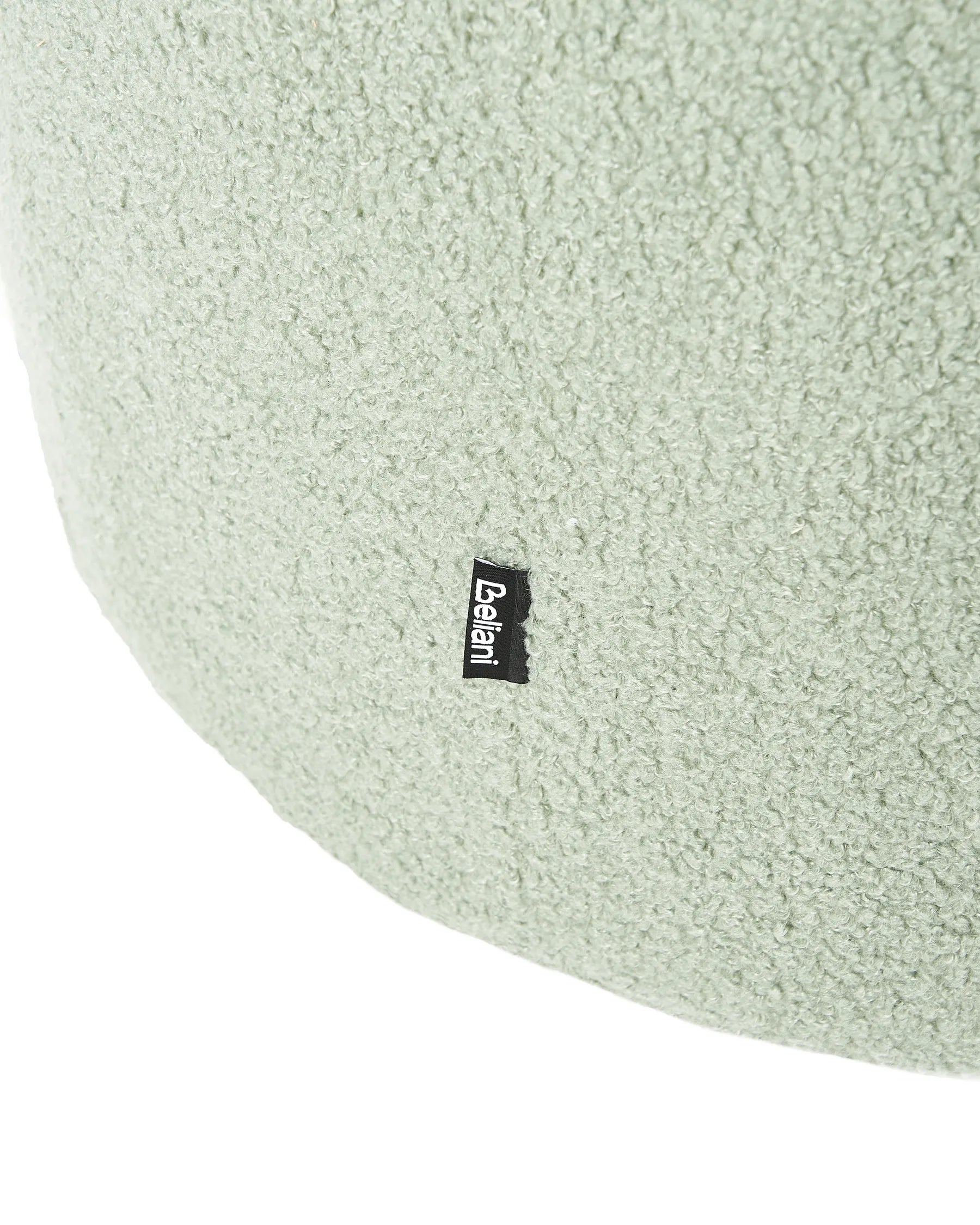 Swivel Armchair DAVIK Boucle Light Green