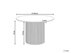 Dining Table SHEHO Black 120 cm 120 cm