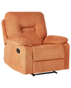 Recliner Chair BERGEN with Footrest Fabric Orange