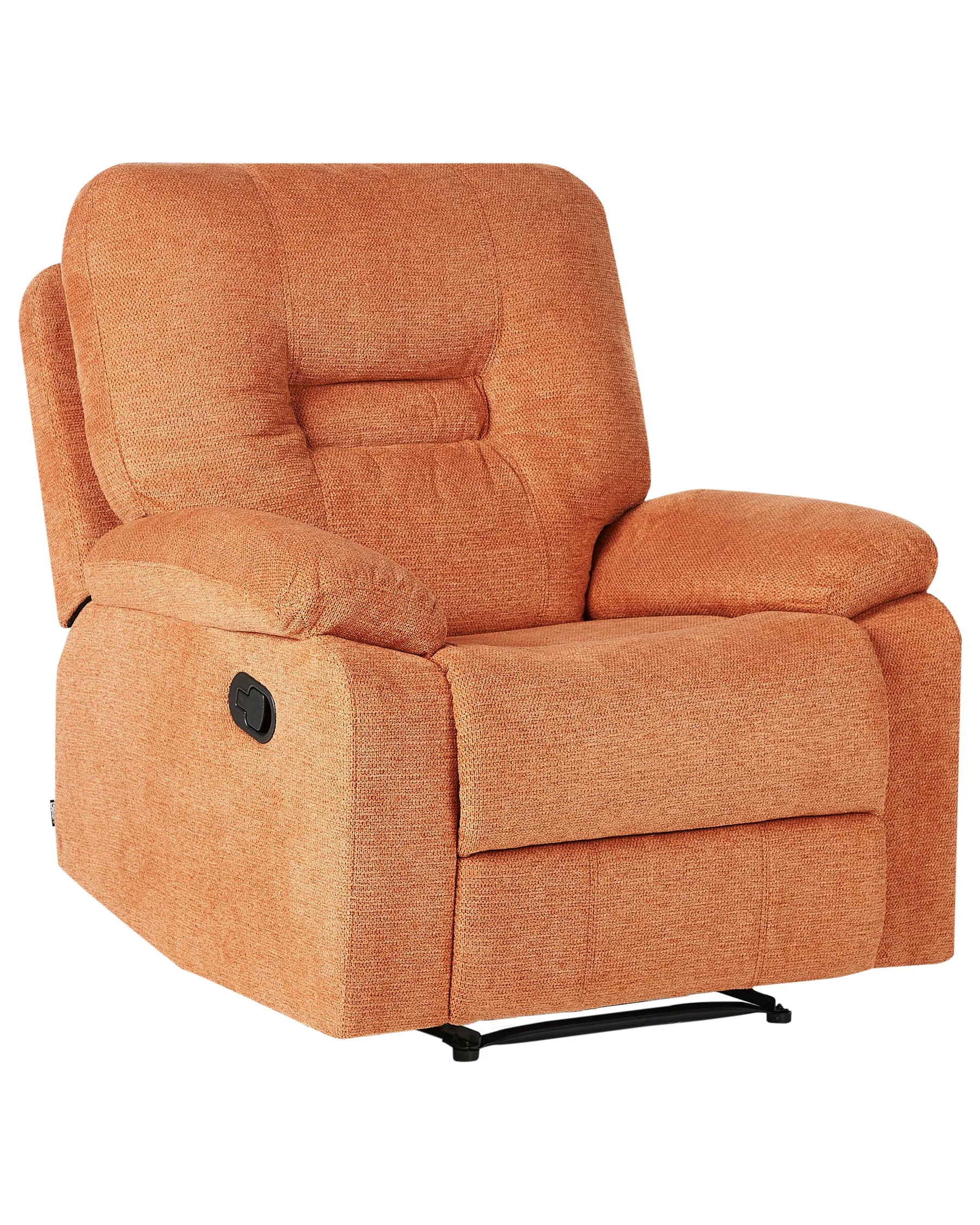 Recliner Chair BERGEN with Footrest Fabric Orange