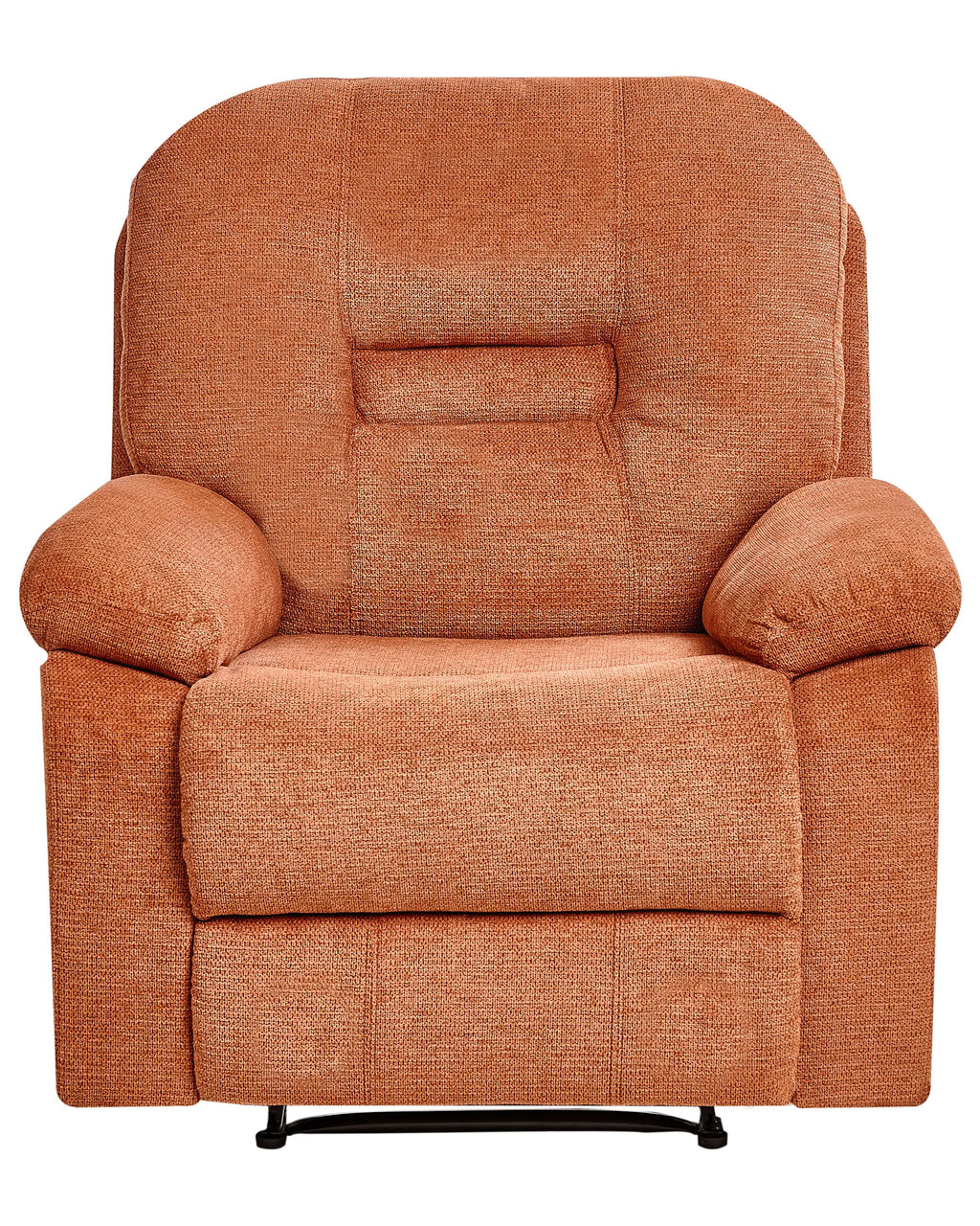 Recliner Chair BERGEN with Footrest Fabric Orange