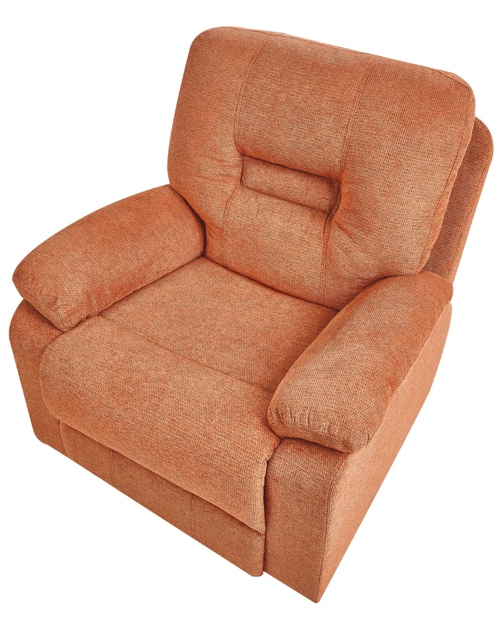 Recliner Chair BERGEN with Footrest Fabric Orange