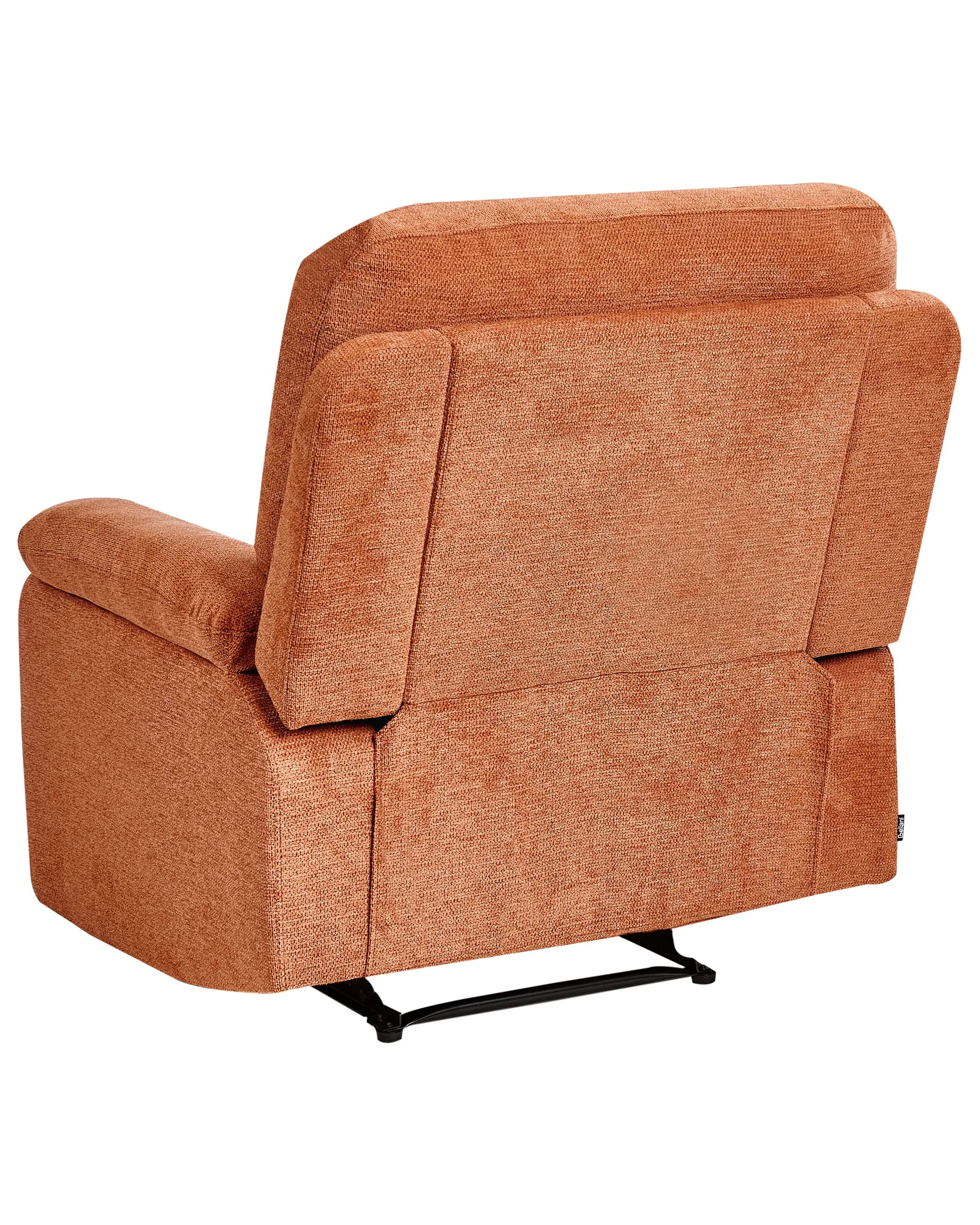 Recliner Chair BERGEN with Footrest Fabric Orange
