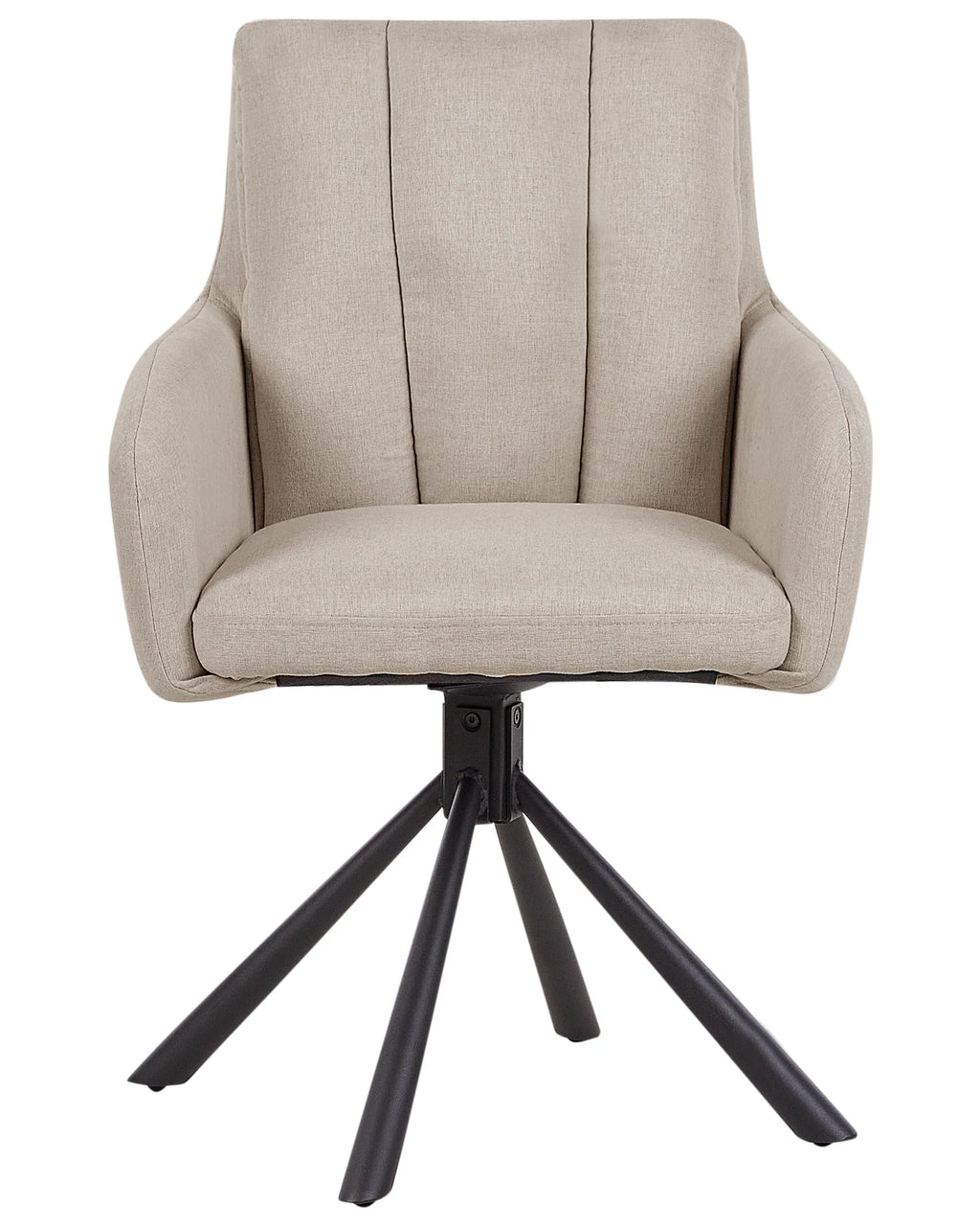 Set of 2 Dining Chairs Swivel SARDOAL Fabric Taupe