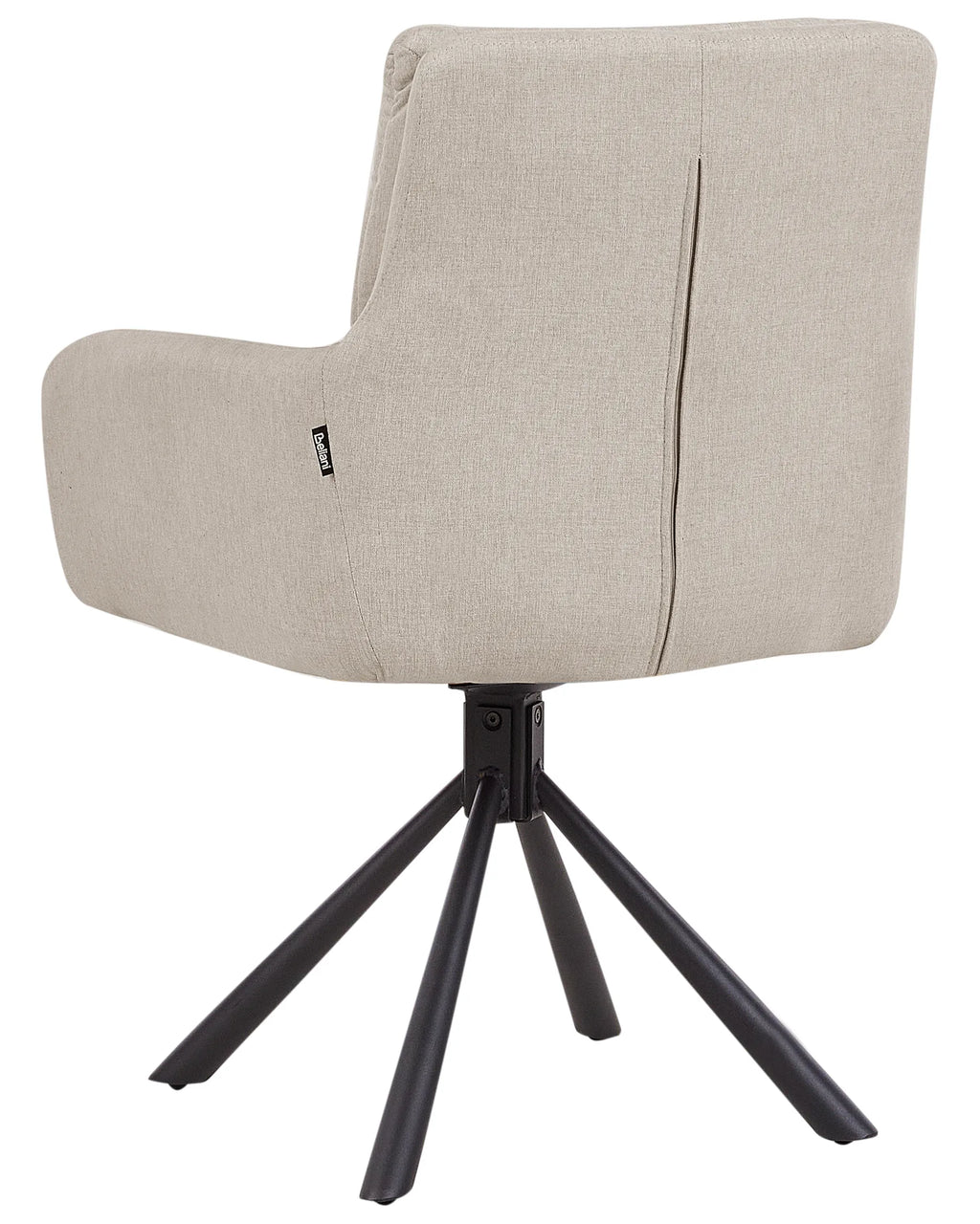 Set of 2 Dining Chairs Swivel SARDOAL Fabric Taupe