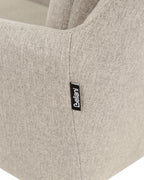 Set of 2 Dining Chairs Swivel SARDOAL Fabric Taupe