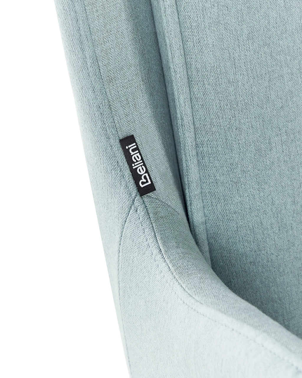 Set of 2 Dining Chairs Swivel AVELAR Fabric Light Blue