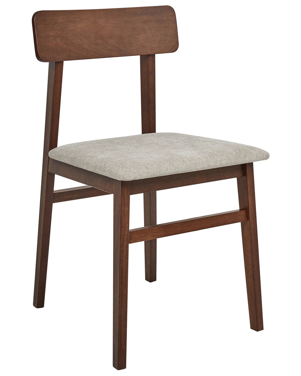 Set of 2 Dining Chairs STACY Wood Taupe