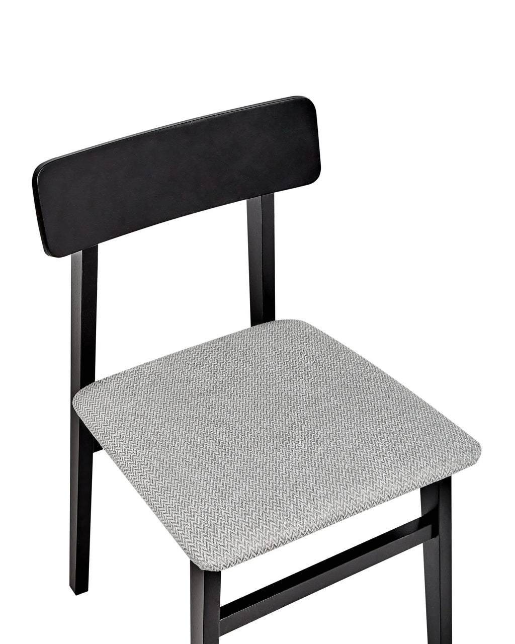 Set of 2 Dining Chairs STACY Wood Light Grey