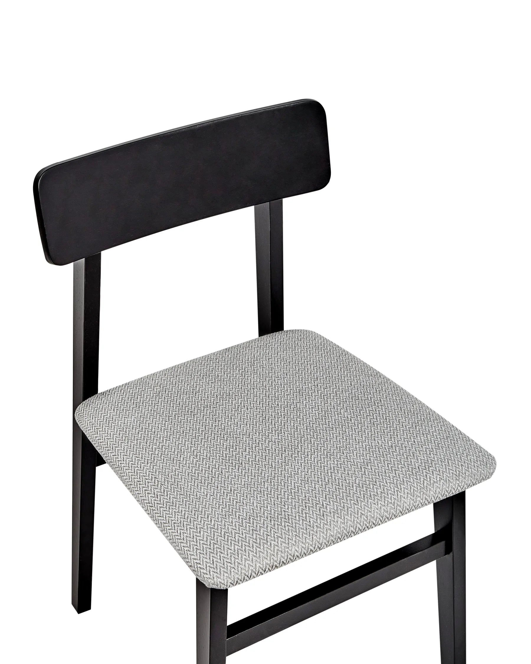 Set of 2 Dining Chairs STACY Wood Light Grey