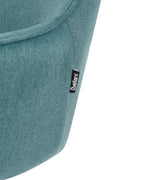 Set of 2 Dining Chairs Swivel JODAR Fabric Teal