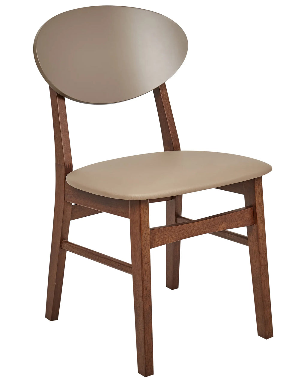 Set of 2 Dining Chairs AMERY Wood Light Brown/ Brown