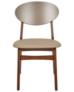 Set of 2 Dining Chairs AMERY Wood Light Brown/ Brown