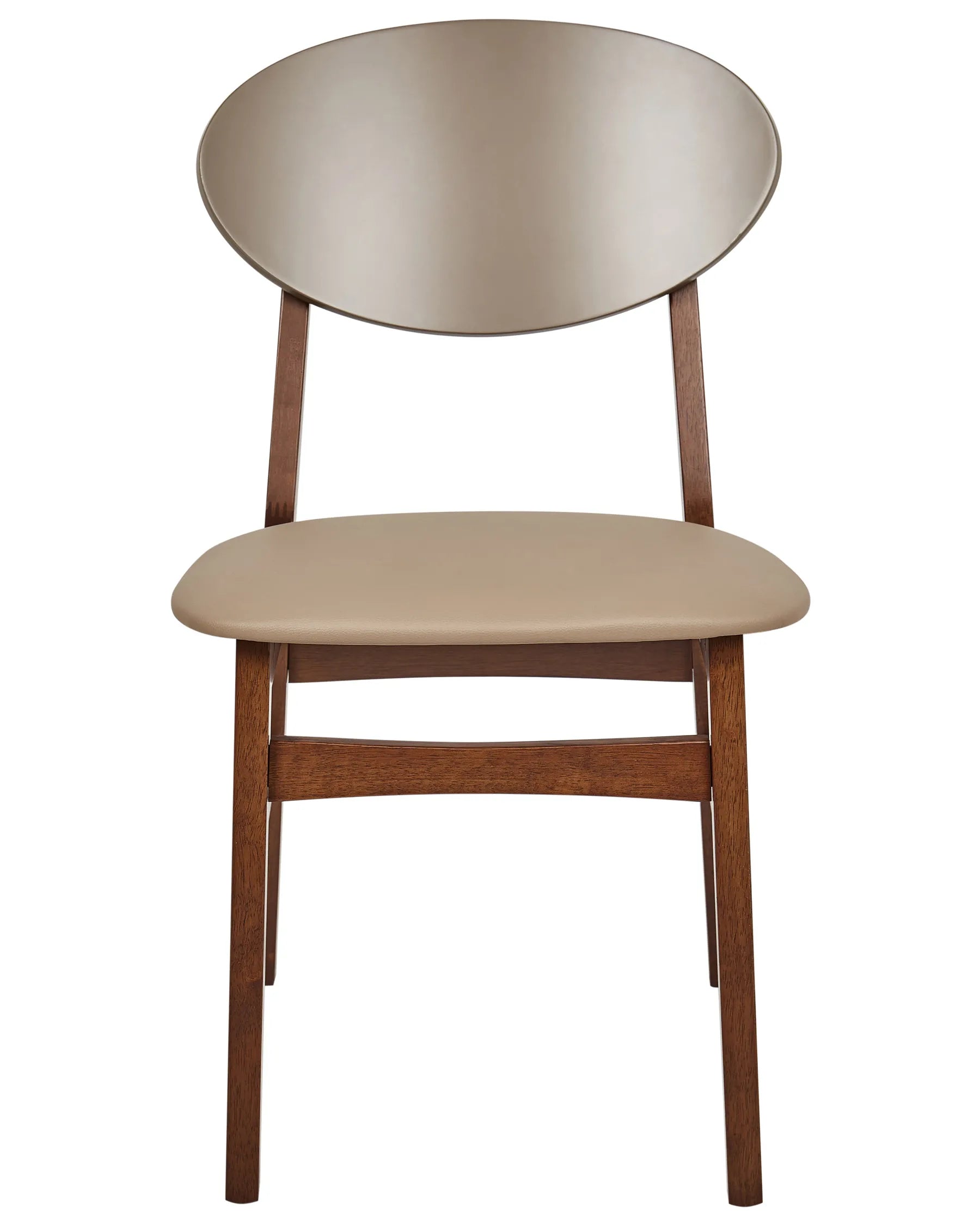 Set of 2 Dining Chairs AMERY Wood Light Brown/ Brown
