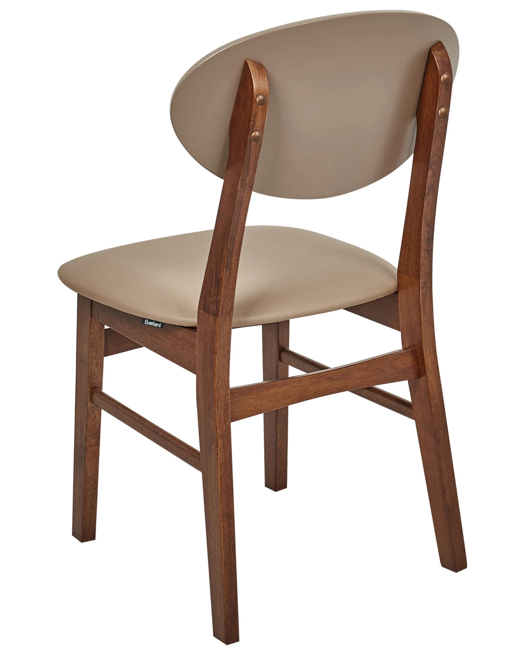 Set of 2 Dining Chairs AMERY Wood Light Brown/ Brown