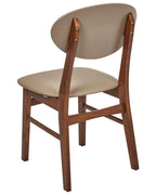 Set of 2 Dining Chairs AMERY Wood Light Brown/ Brown