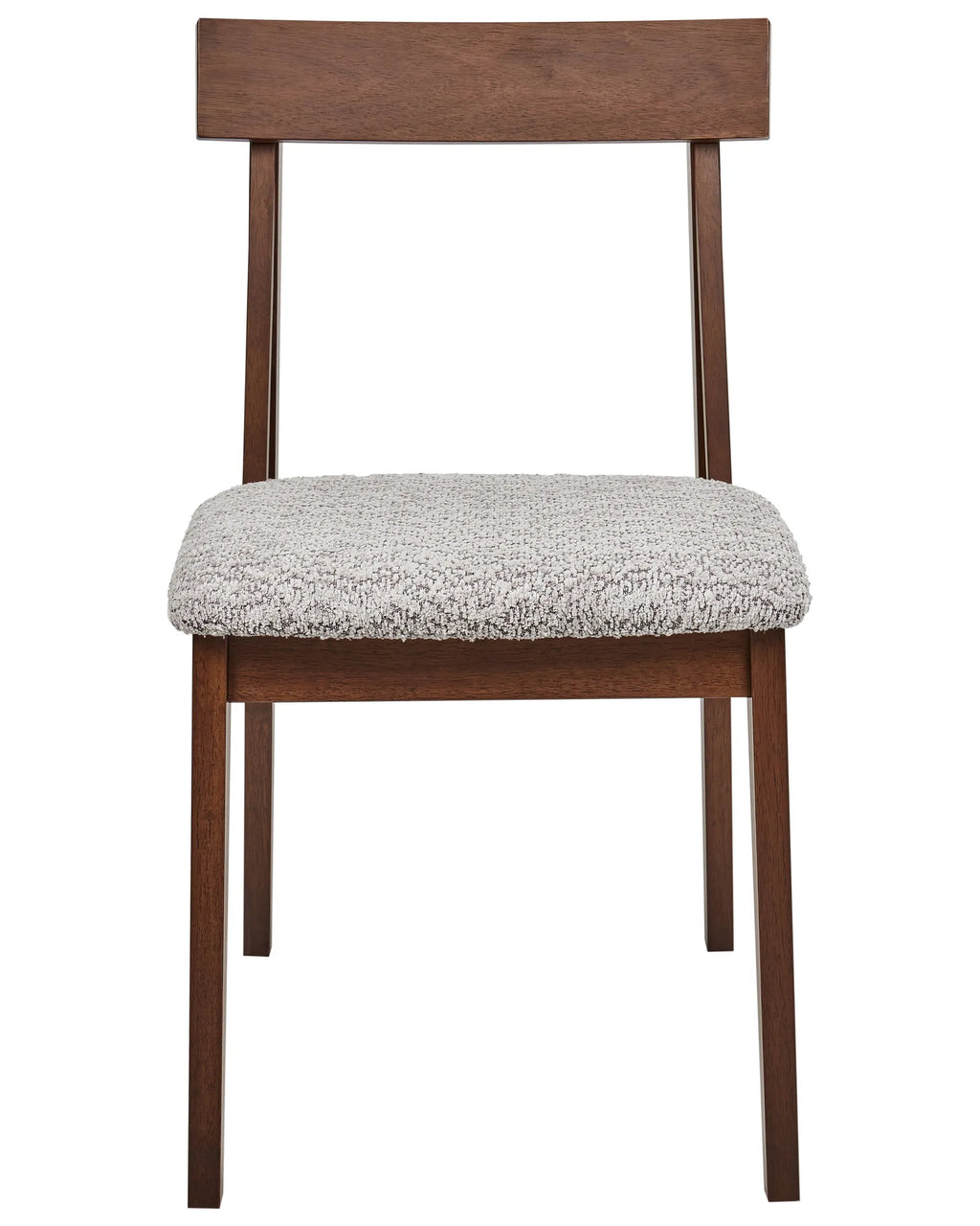 Set of 2 Dining Chairs ISLE Wood Brown/ Grey