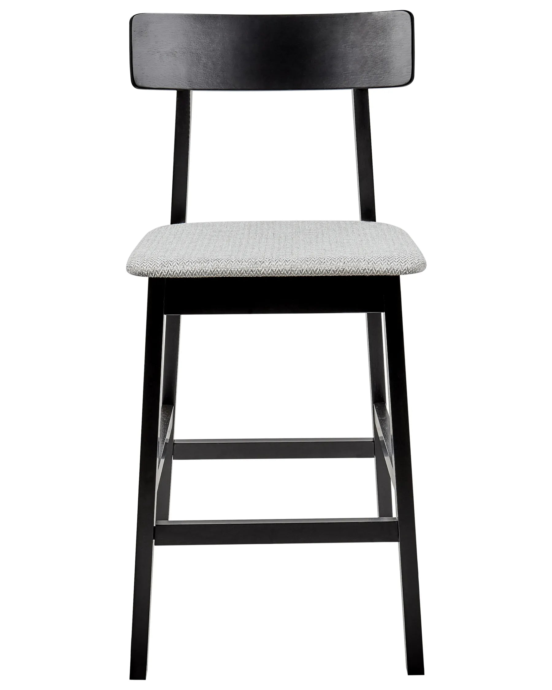 Set of 2 Bar Chairs ISANTI Wood Black/ Grey
