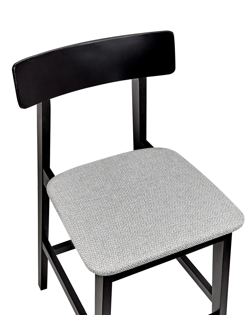 Set of 2 Bar Chairs ISANTI Wood Black/ Grey