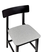 Set of 2 Bar Chairs ISANTI Wood Black/ Grey