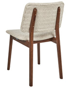 Set of 2 Dining Chairs BLANE Boucle Dark Brown/ Beige