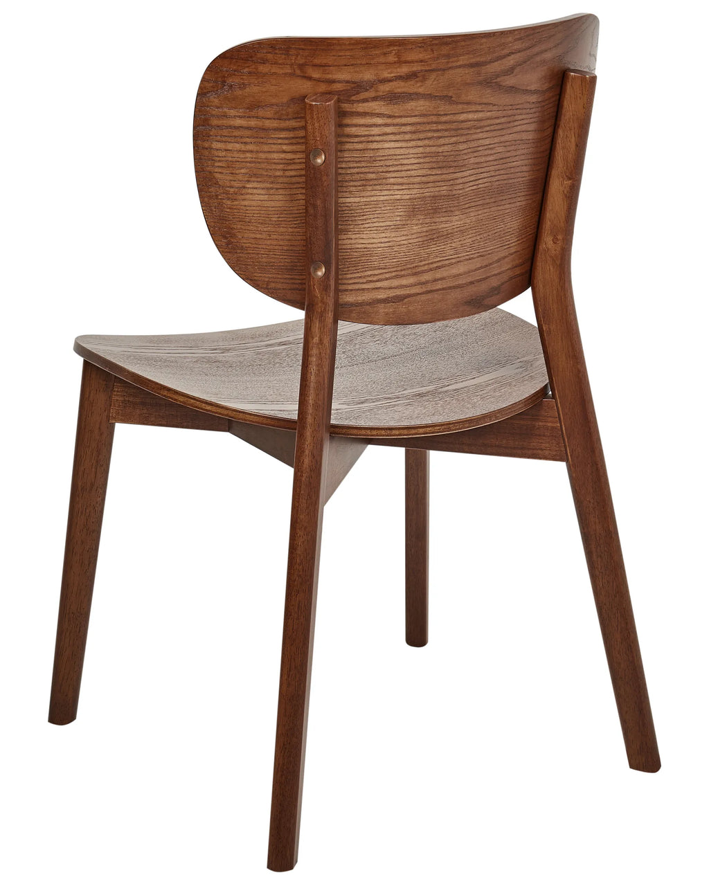 Set of 2 Dining Chairs OVERLY Wood Brown