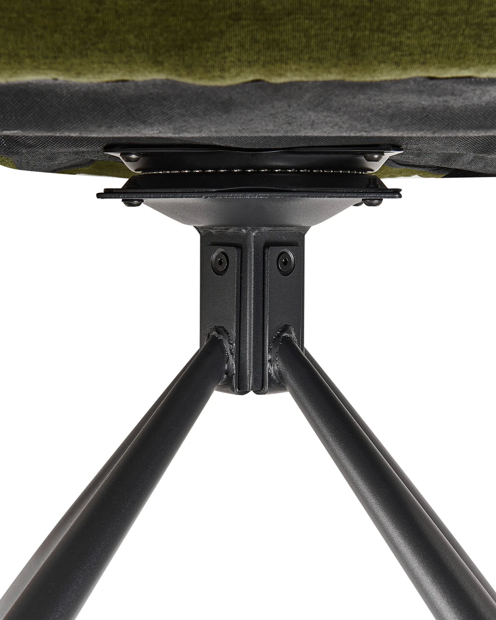 Set of 2 Dining Chairs Swivel SARDOAL Fabric Dark Green
