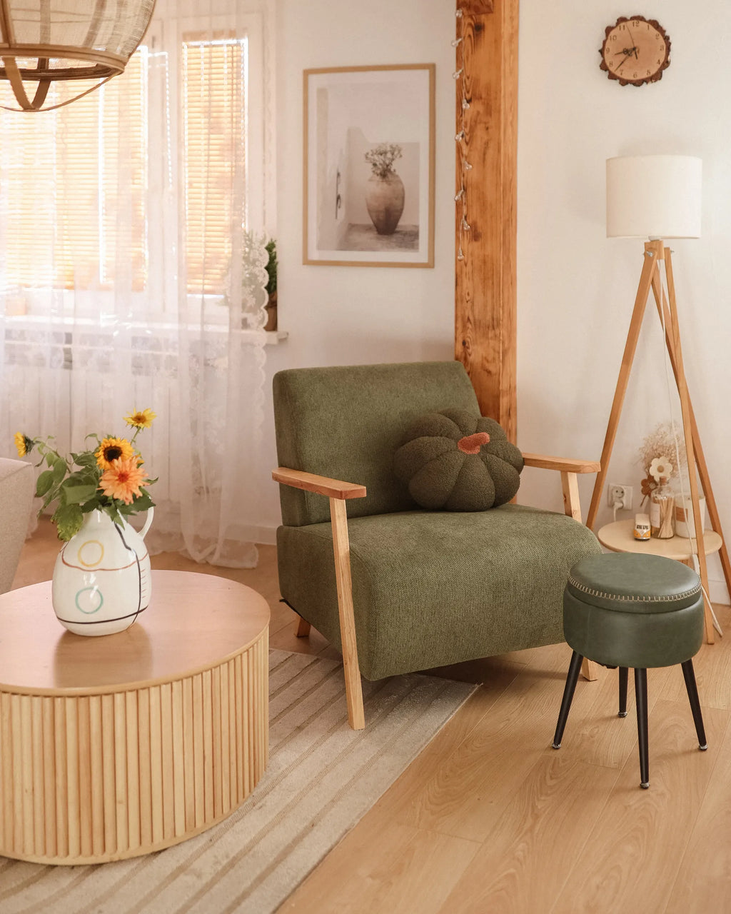 Armchair LESJA Fabric Green